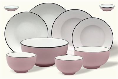 彩釉餐具(粉)